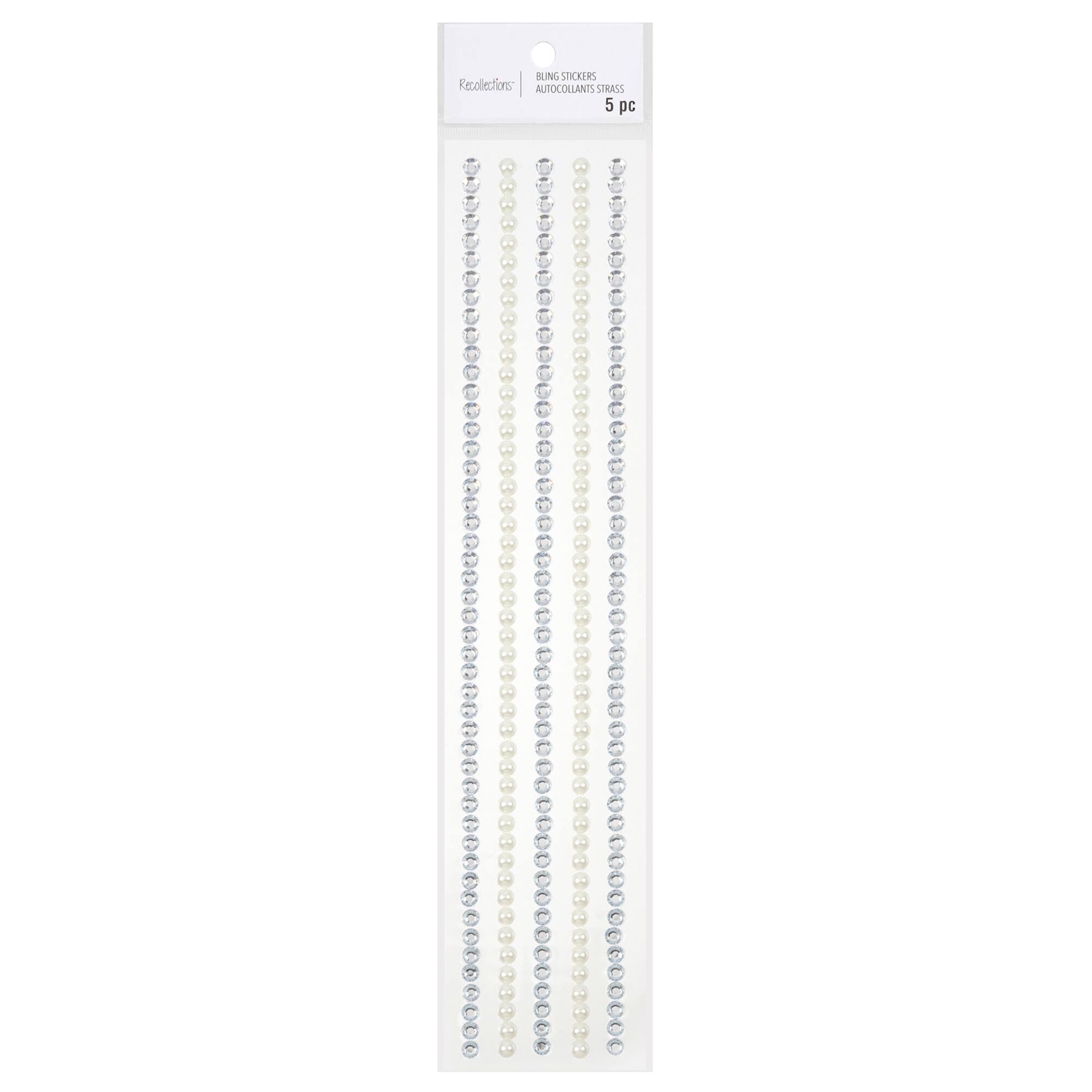 12 Packs: 5 ct. (60 total) Rhinestone and Pearl Borders by Recollections™